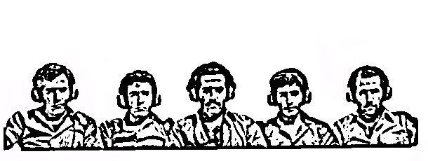 Heads in headphones